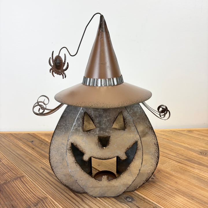 Galvanized Pumpkin Lanterns