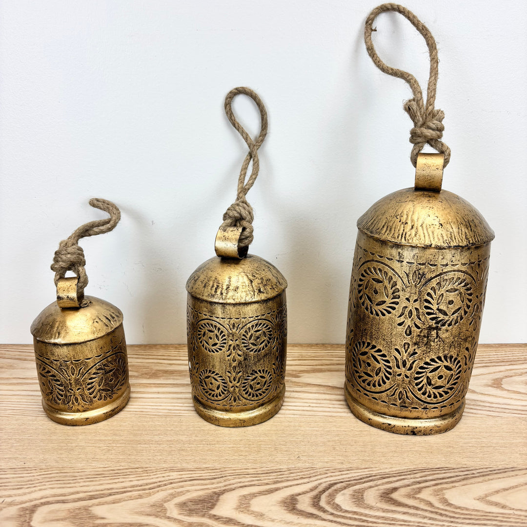 Embossed Bell Ornaments - 3 Sizes