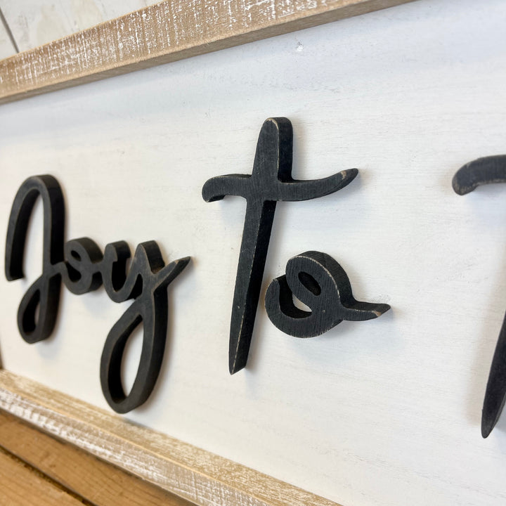 Family/Joy to the World Reversible Sign