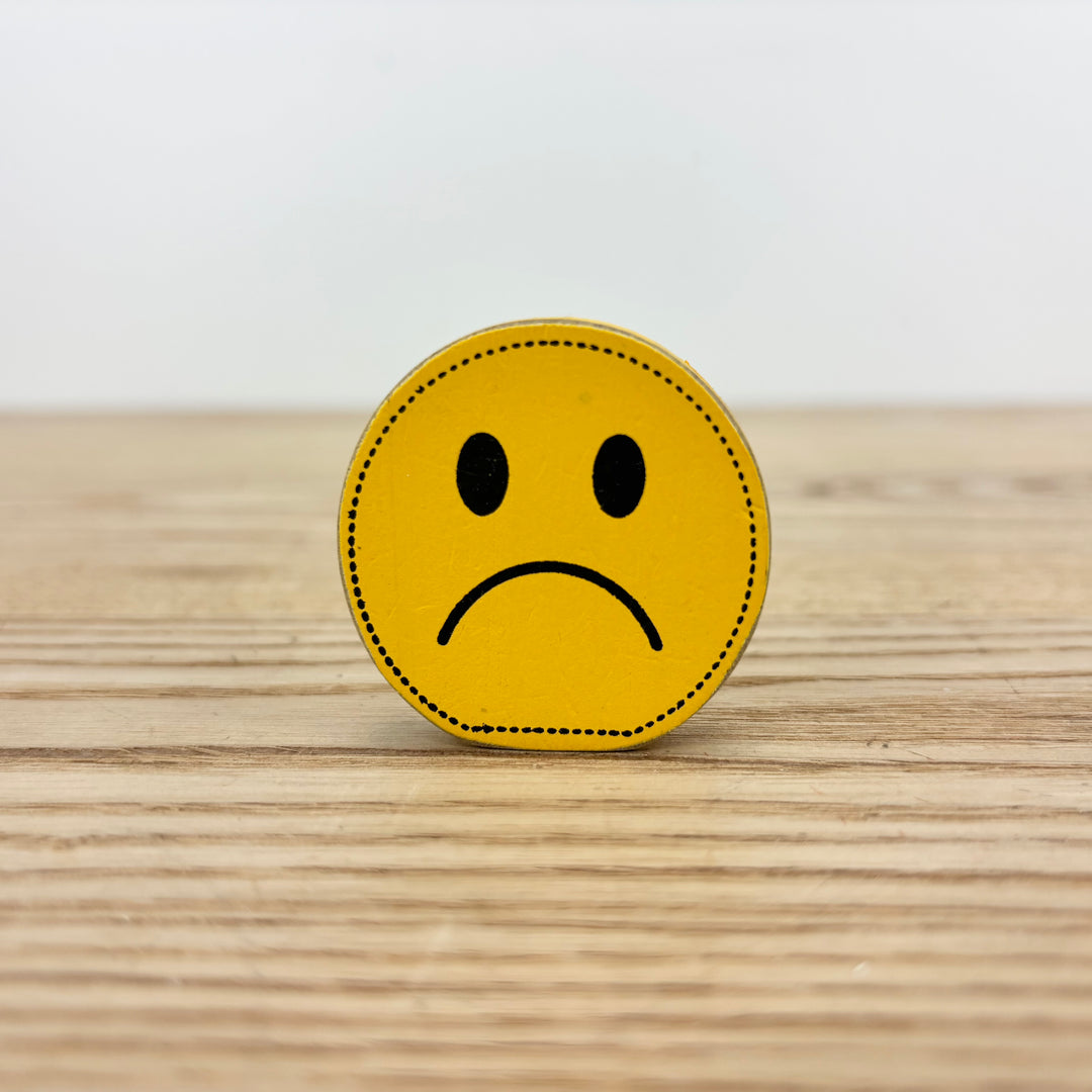 Stylized Symbols and Emojis Decorative Wooden Shapes