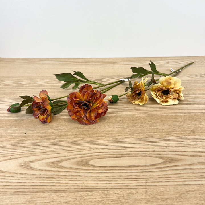 Fall Zinnia Stems - 2 Colors