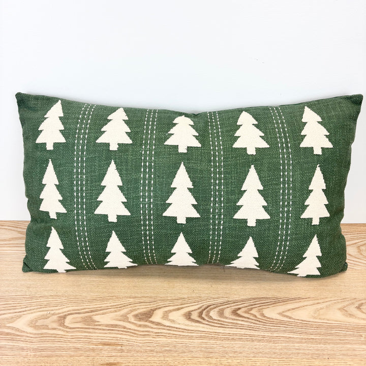 Green Lumbar Pillow - 2 Styles