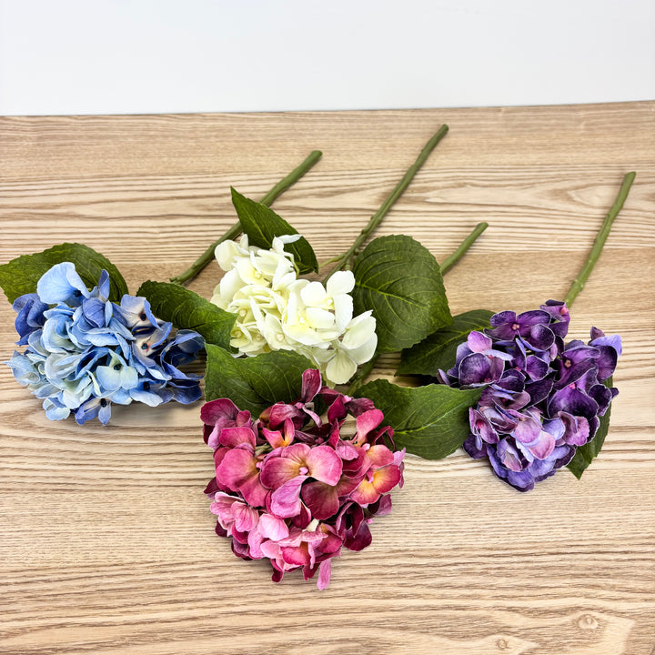 Real Feel Hydrangea Stem - 4 Colors