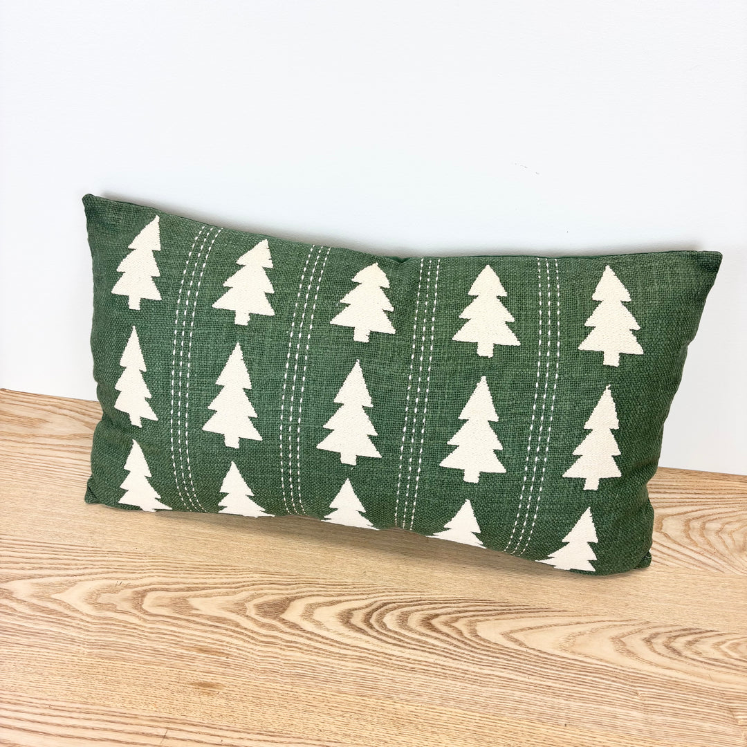 Green Lumbar Pillow - 2 Styles