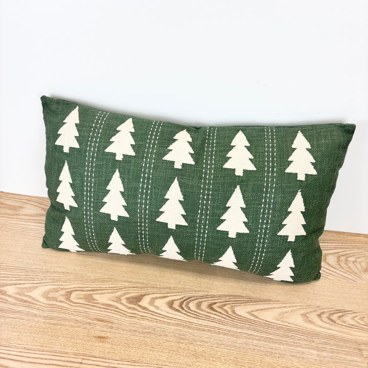 Green Lumbar Pillow - 2 Styles