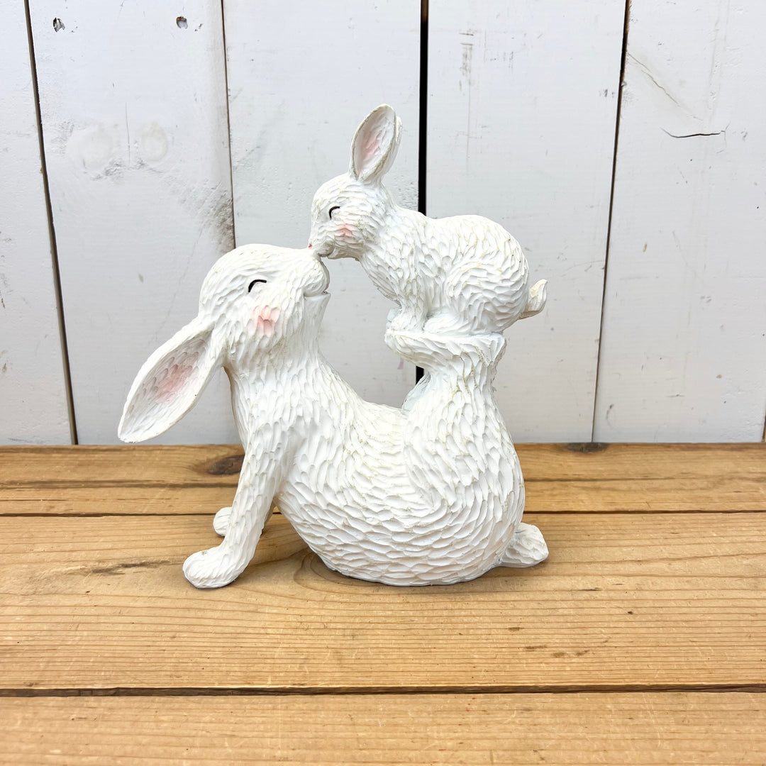 Momma and Baby Bunny Figurine