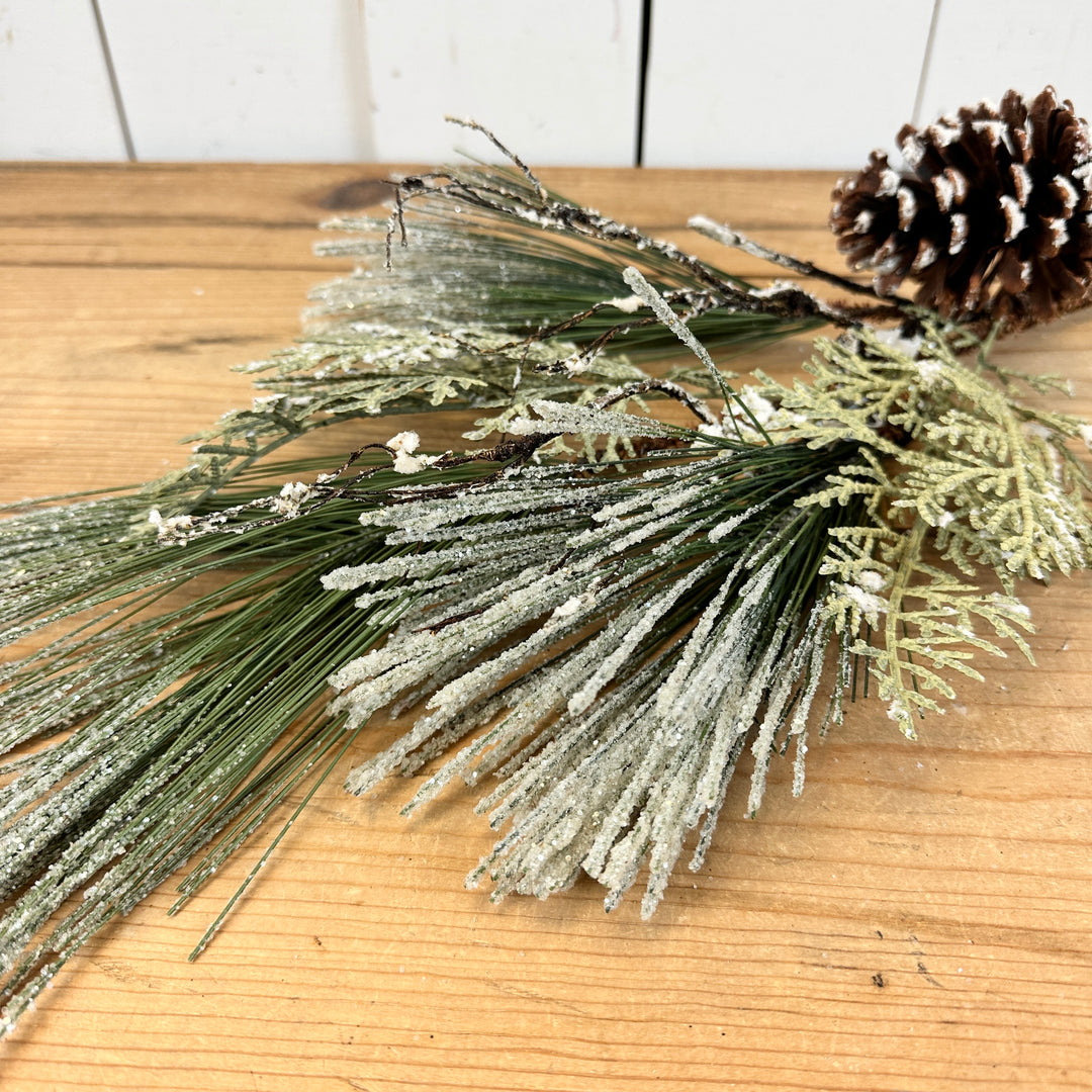 Frosted Mixed Pine & Cedar Stem