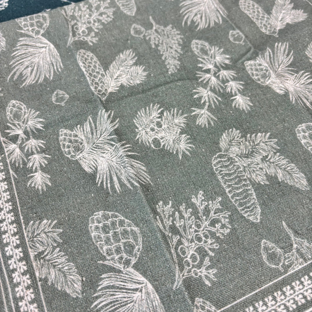 Pine Bough Patterned Tea Towel - Set of 2