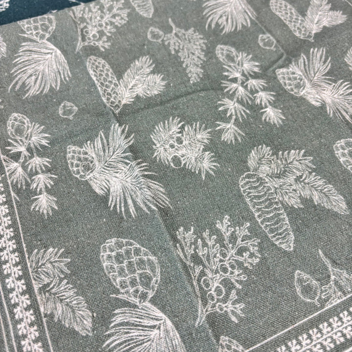 Pine Bough Patterned Tea Towel - Set of 2