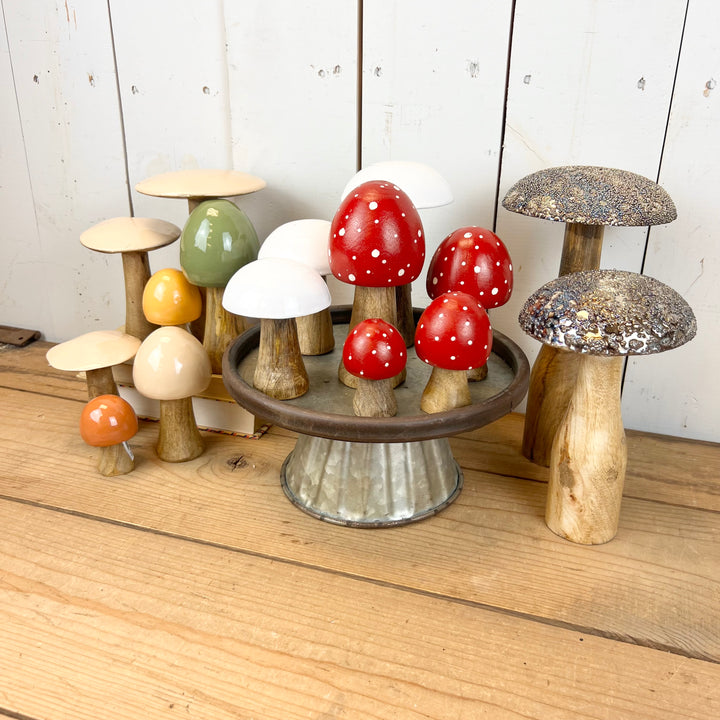 Red and White Polka Dot Mushrooms