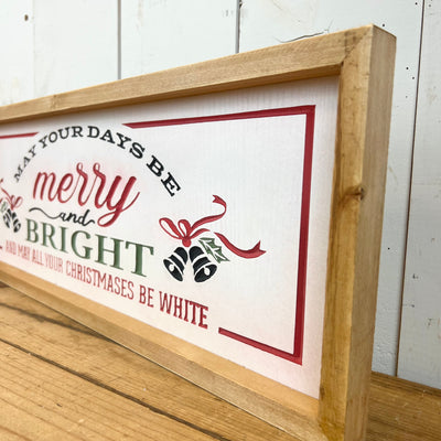 Engraved Wood Christmas Signage