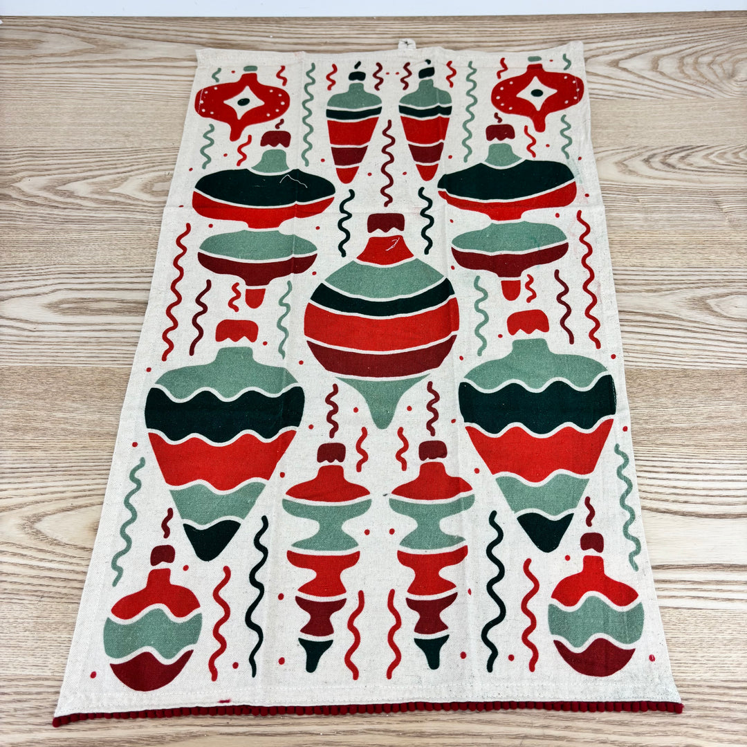 Tea Towel with Botanical/Ornament Pattern - 3 Styles