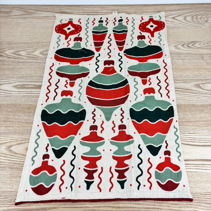 Tea Towel with Botanical/Ornament Pattern - 3 Styles