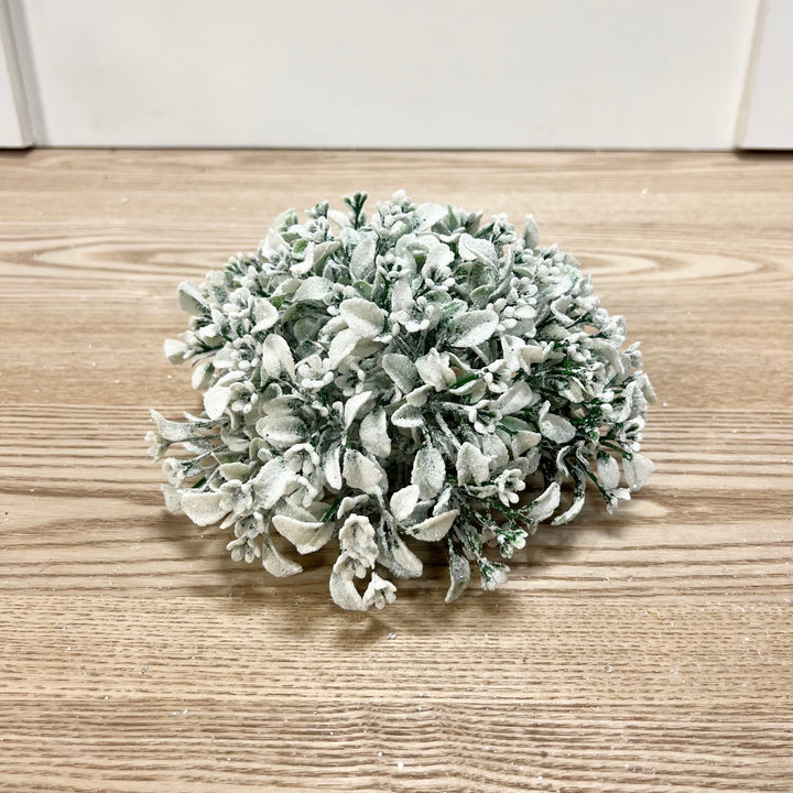 Frosted Boxwood Half Orb