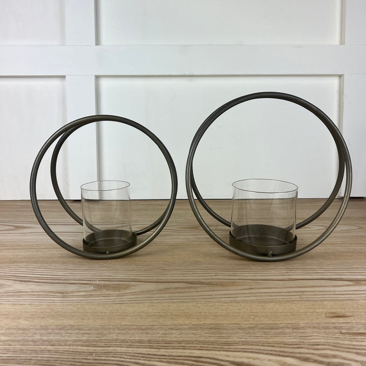 Champagne Gold Ring Candle Holder, 2 sizes available