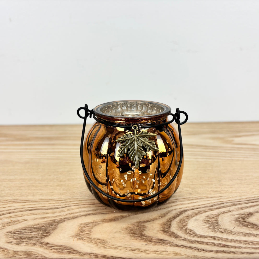 Mercury Glass Harvest Lantern