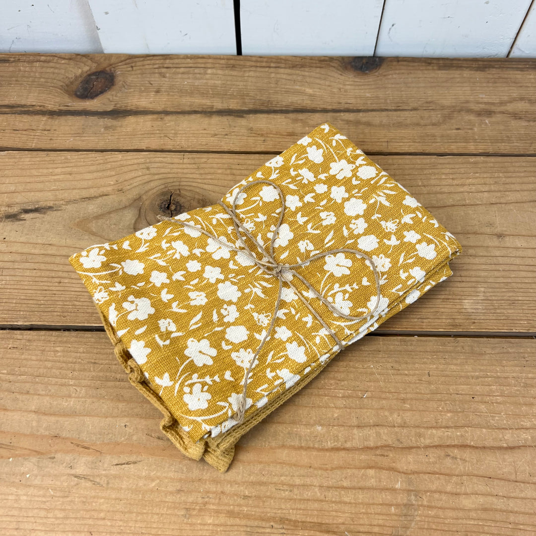 Mustard Tea Towel Set of 2