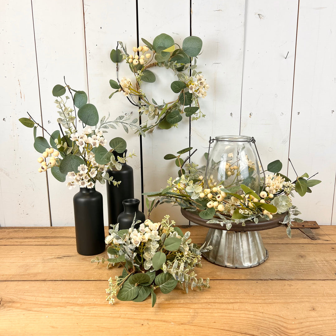 Mixed Eucalyptus with Wax Flower Collection