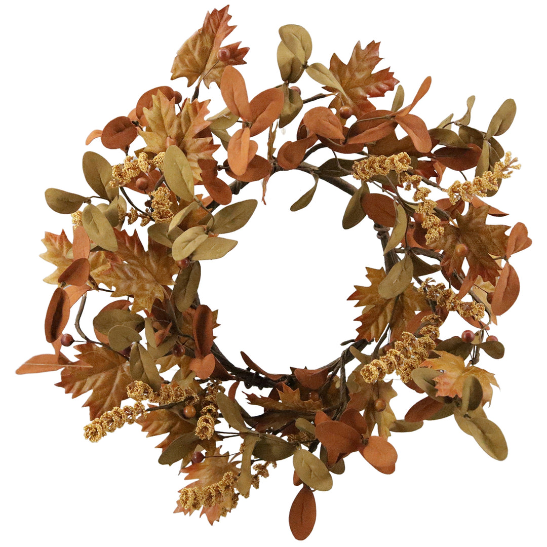 Maple And Walking Fern Candle Ring