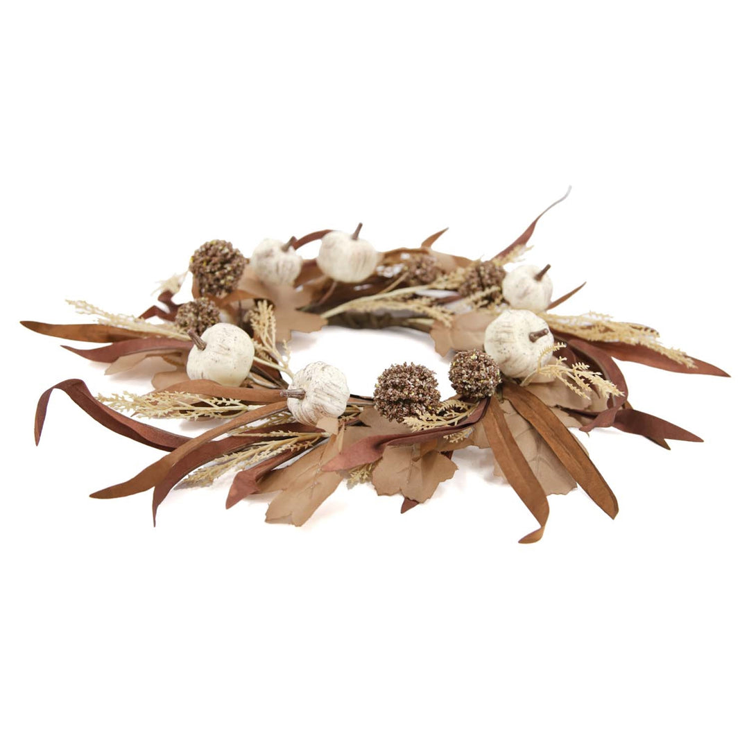 Pumpkin And Oak Leaf Candle Ring