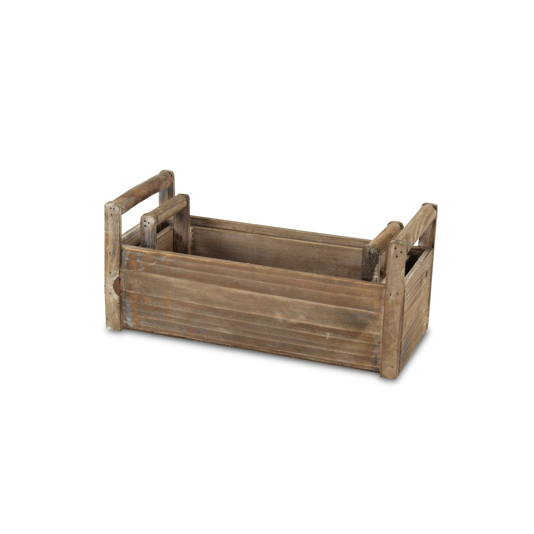 Wooden Ledge Planters, Available in 2 Sizes
