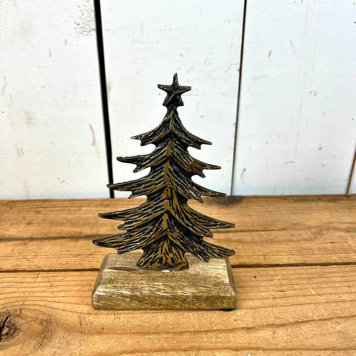 Metal and Mango Wood Christmas Trees