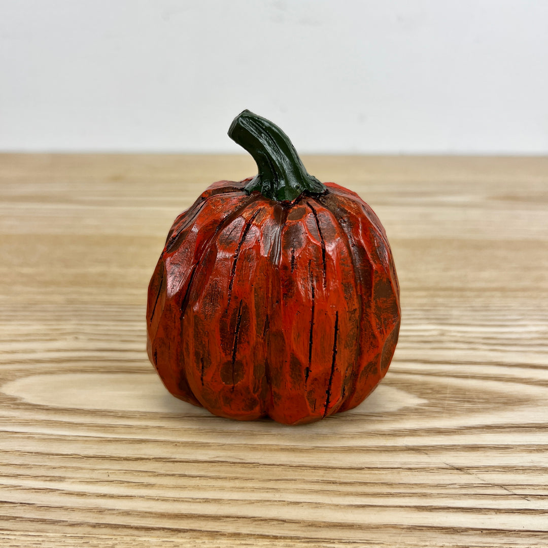 Carved Wood Look Pumpkins