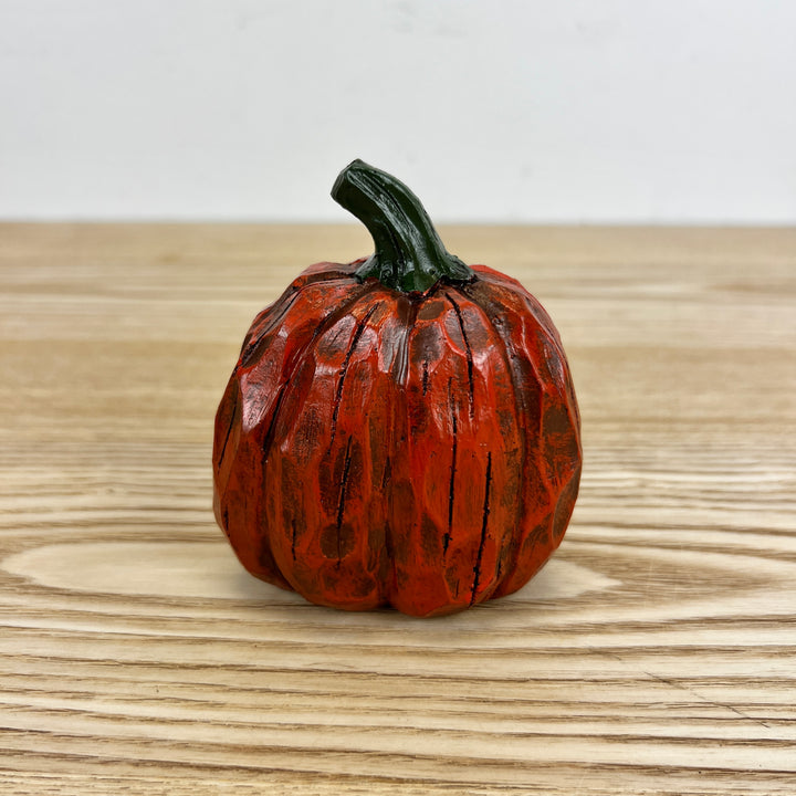 Carved Wood Look Pumpkins
