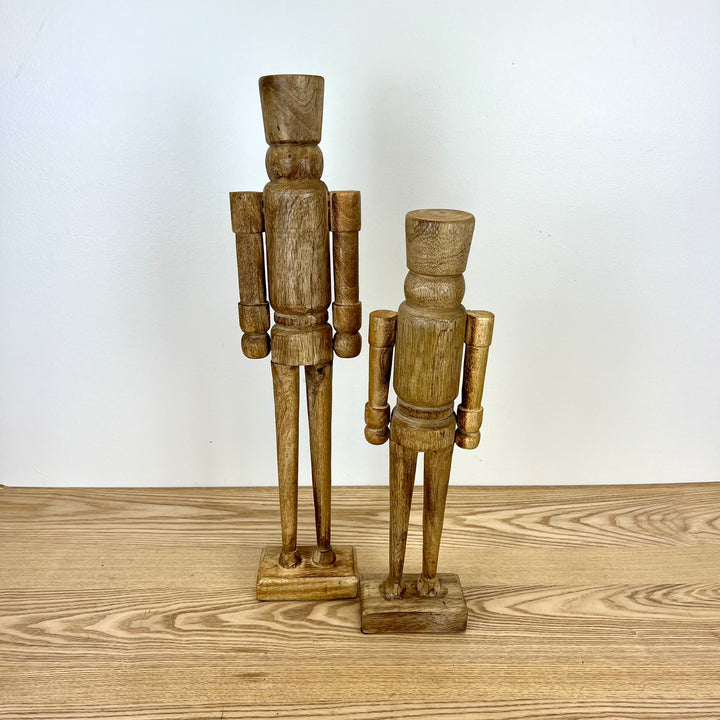 Carved Wood Nutcracker - 2 Sizes