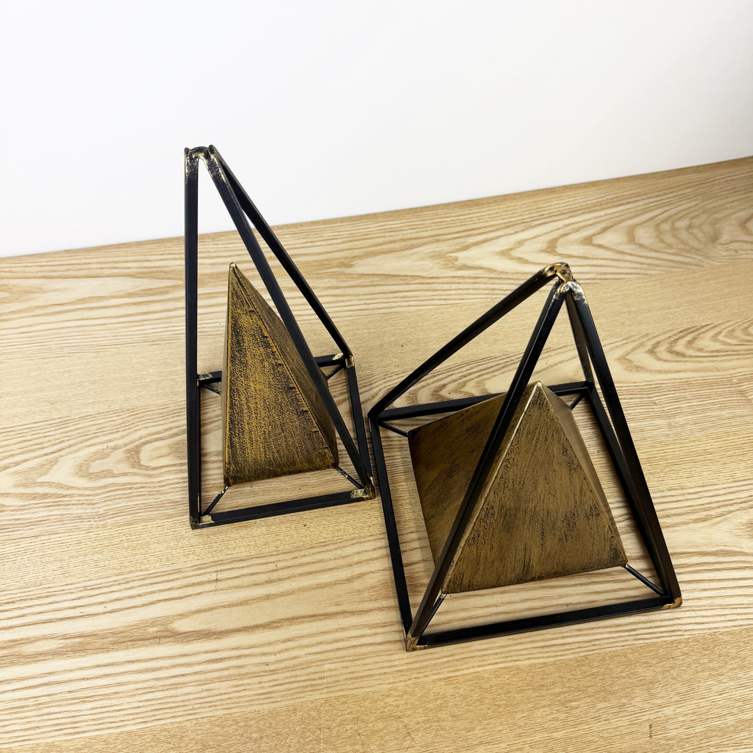 Metal Pyramid Decor -2 Sizes Available