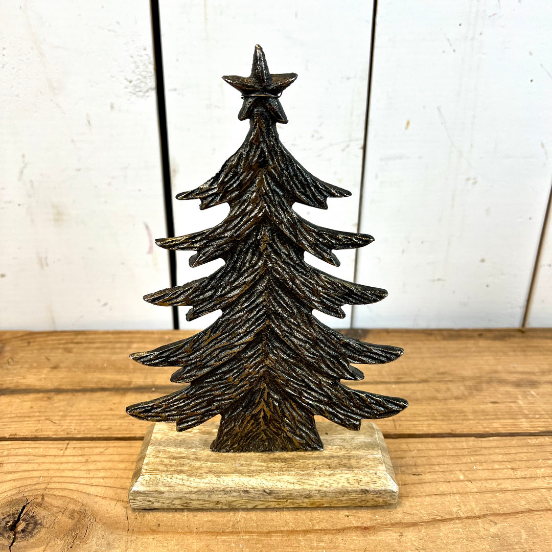 Metal and Mango Wood Christmas Trees