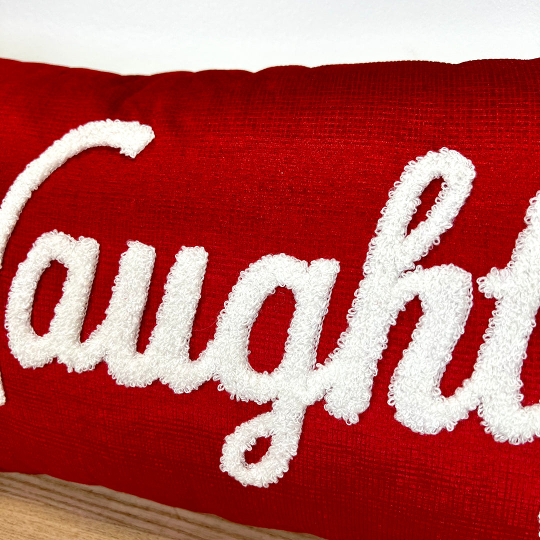 "Naughty" & "Nice" Pillow