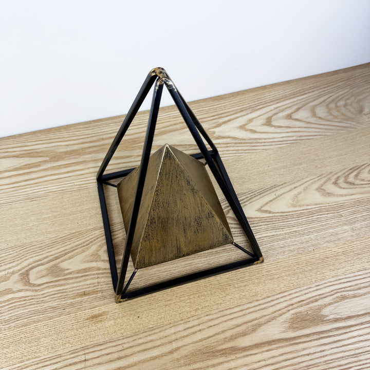 Metal Pyramid Decor -2 Sizes Available