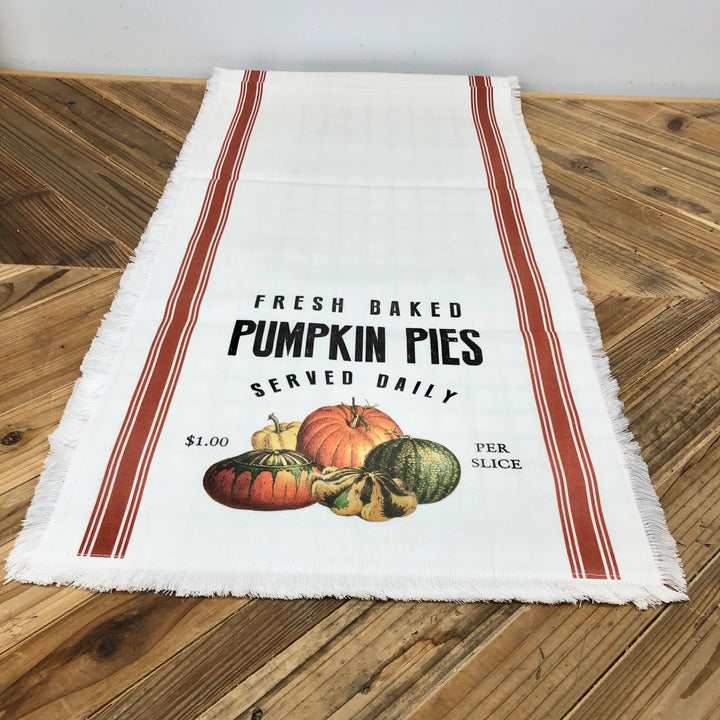 Fresh Baked Pumpkin Pies Table Runner