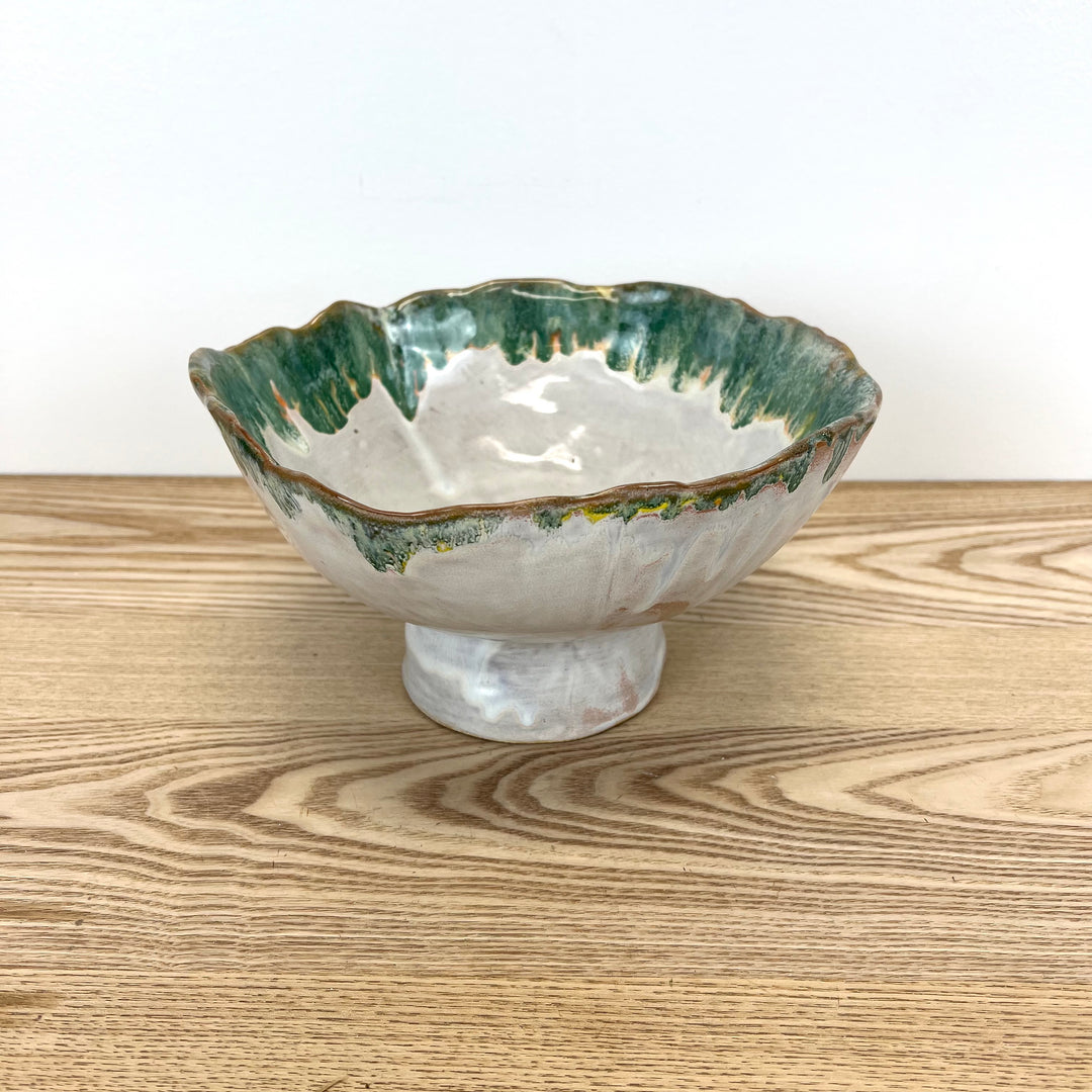 Stoneware Footed Bowl