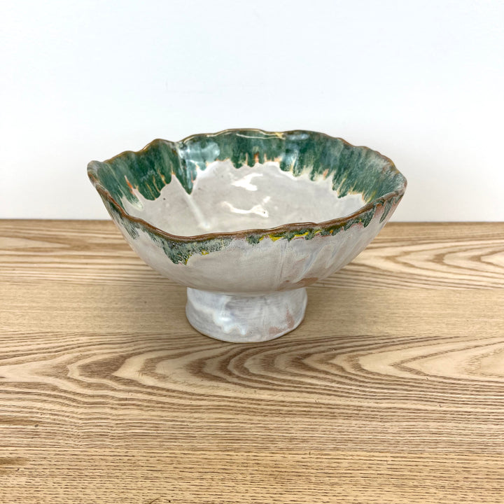 Stoneware Footed Bowl