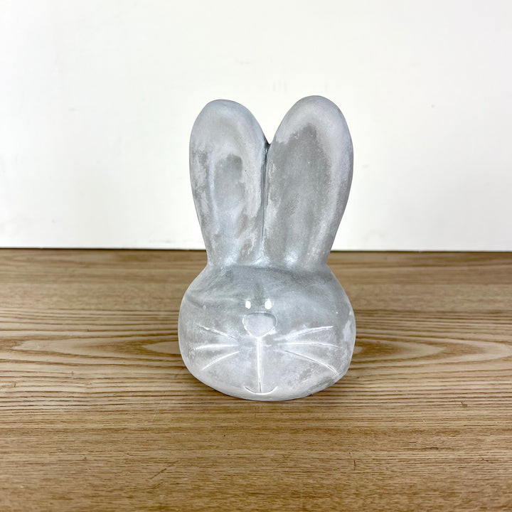 Cement Bunny Head
