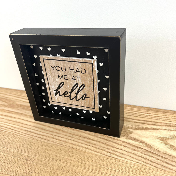 You had me… / Dibs on forever… Reversible Wooden Signage