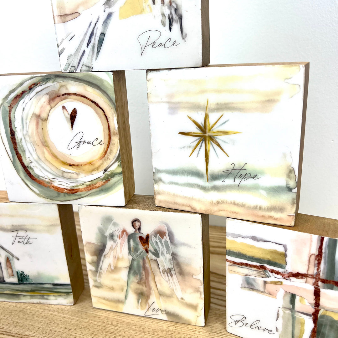 Watercolor Inspirational Blocks - 6 Styles