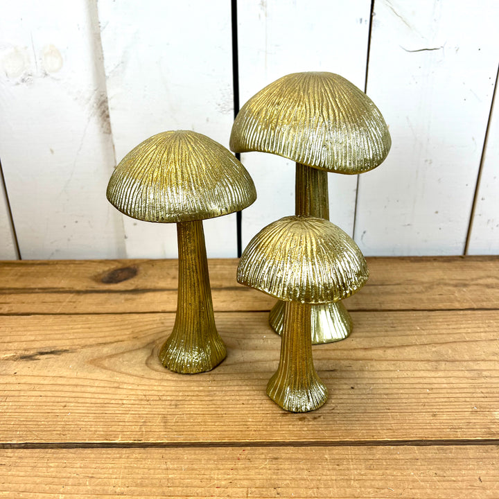 Metal Gold Mushrooms