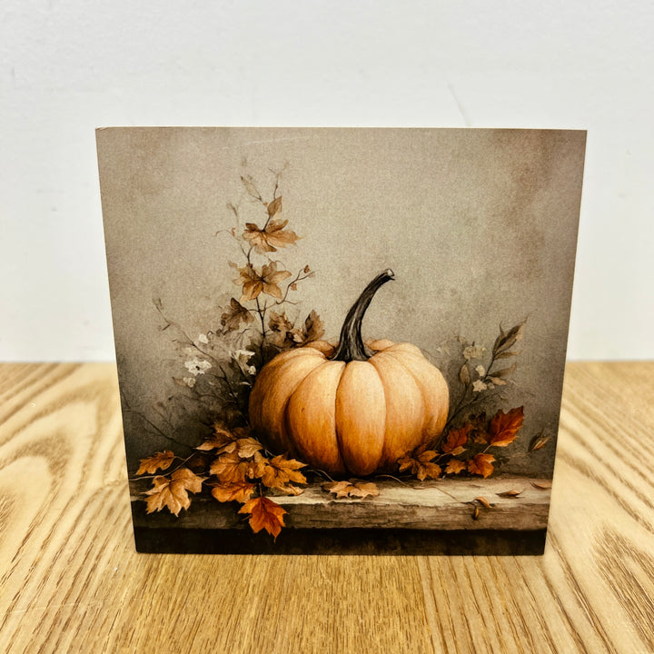 Pumpkin & Fall Wooden Blocks