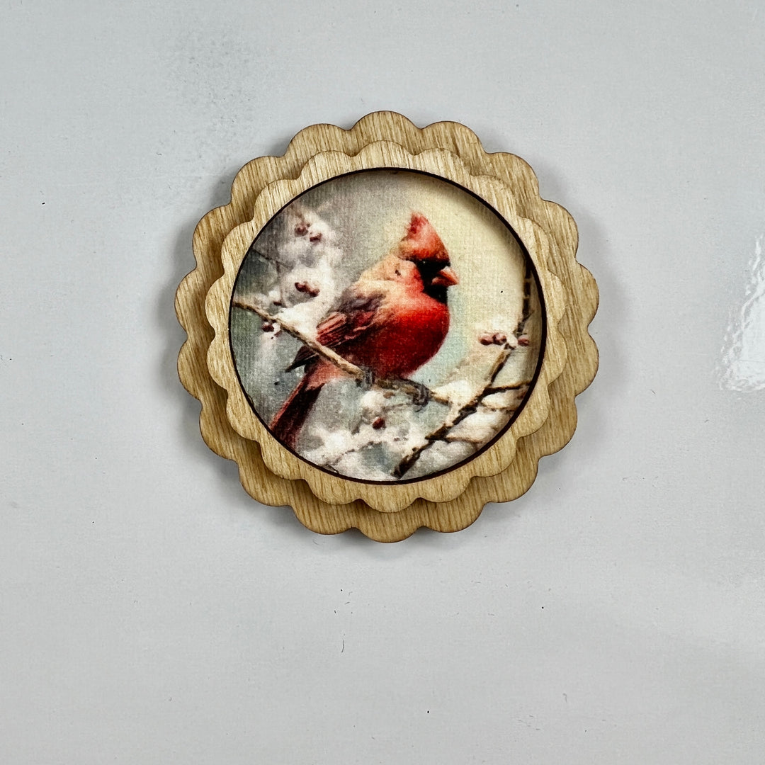 Vintage Style Winter Magnets