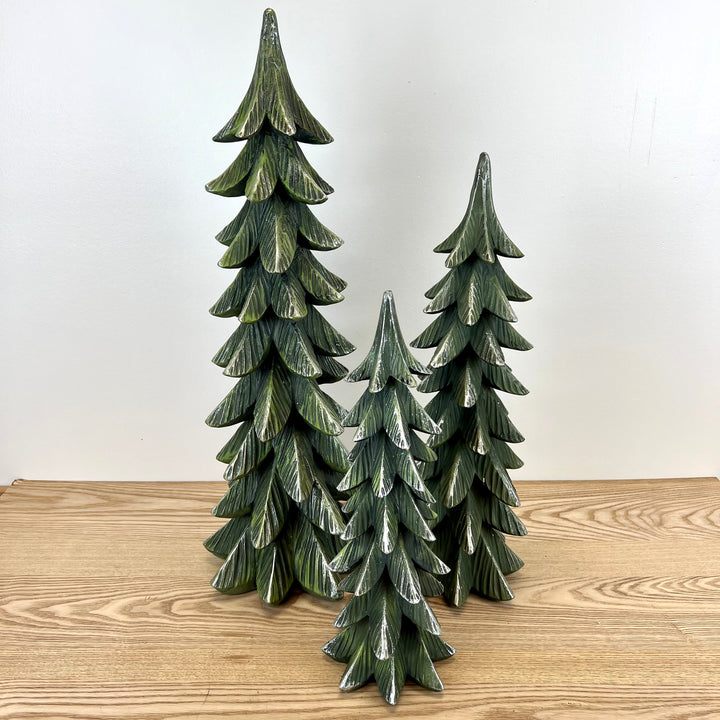 Green Resin Trees - 3 Sizes