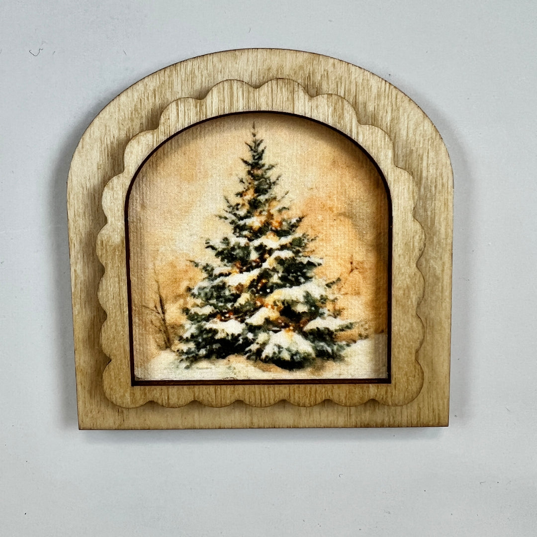 Vintage Style Winter Magnets