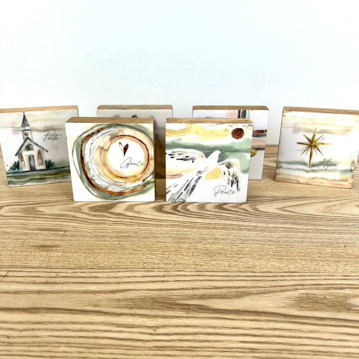 Watercolor Inspirational Blocks - 6 Styles
