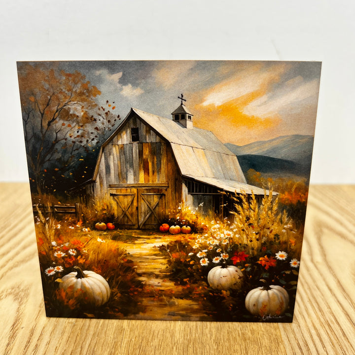 Pumpkin & Fall Wooden Blocks