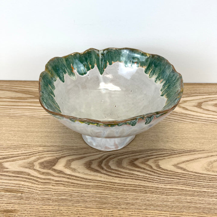 Stoneware Footed Bowl