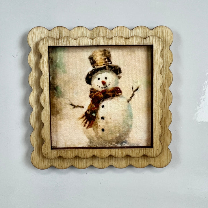 Vintage Style Winter Magnets