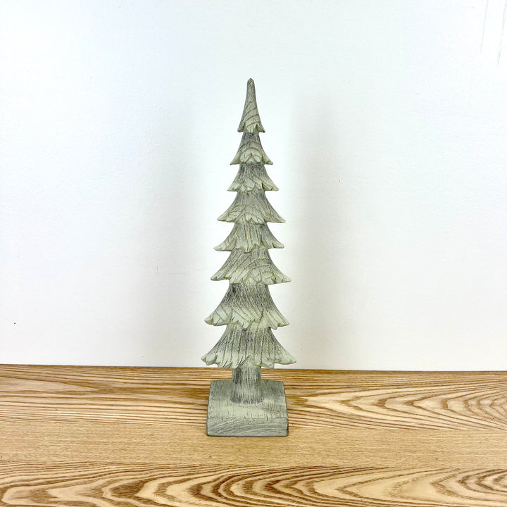 16" H Resin Holiday Trees - 3 Colors