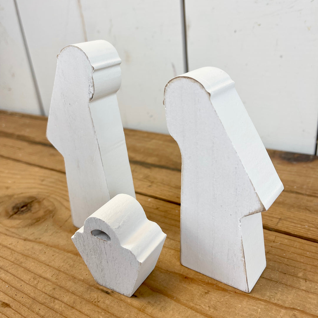 3 Piece Wooden Nativity Scene